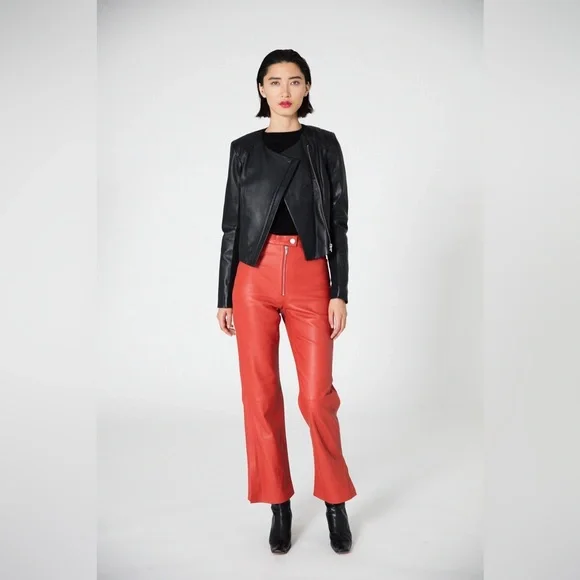 VEDA dali smooth leather jacket black - Picture 13 of 14